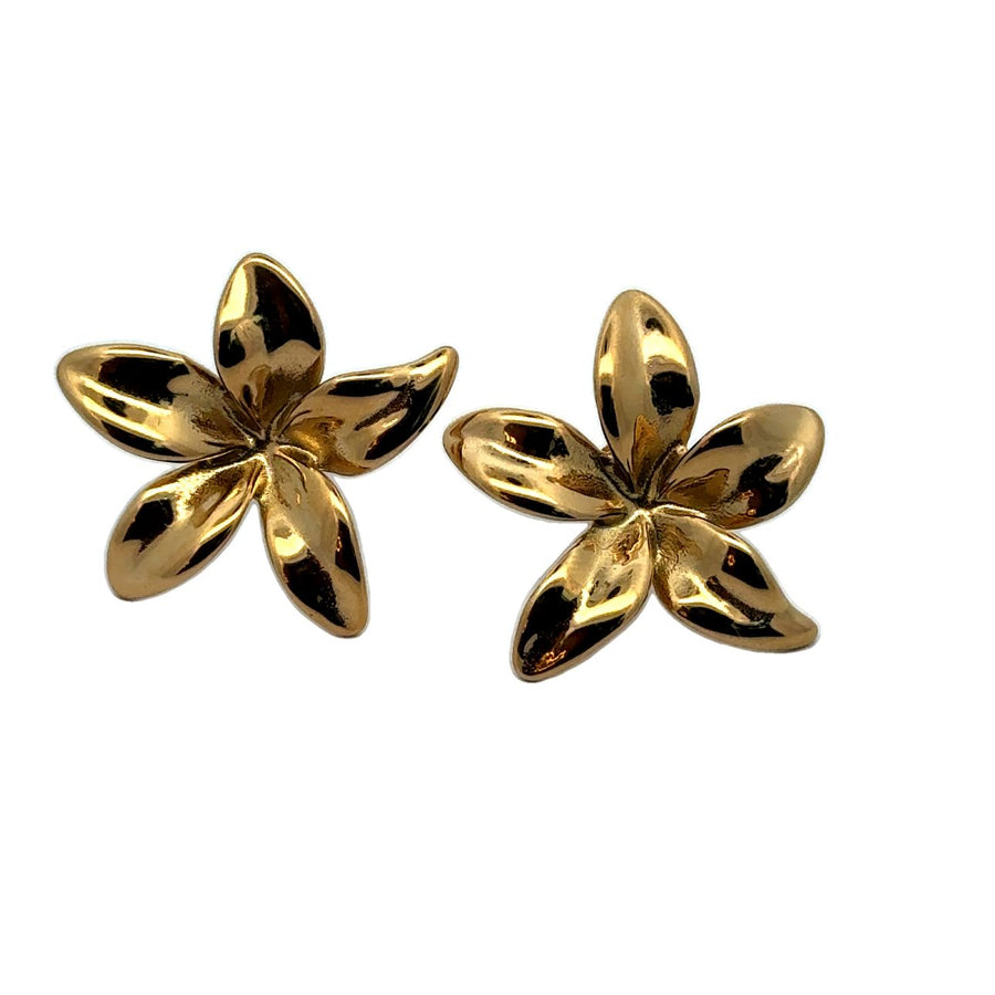 Shinny Flower Earring