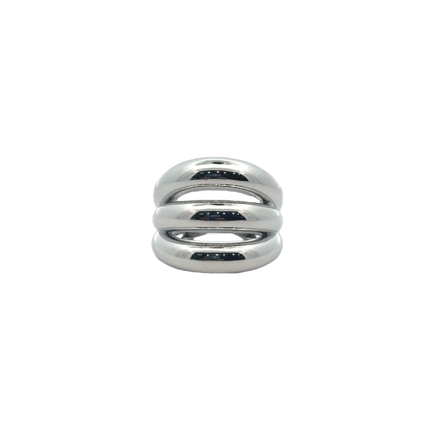 Triple Chunky Lines Ring