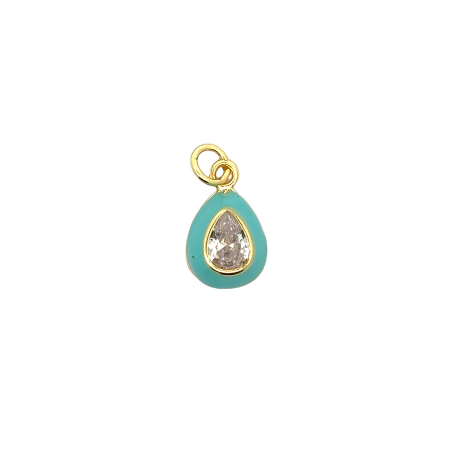 Tear Drop Enamel Charm