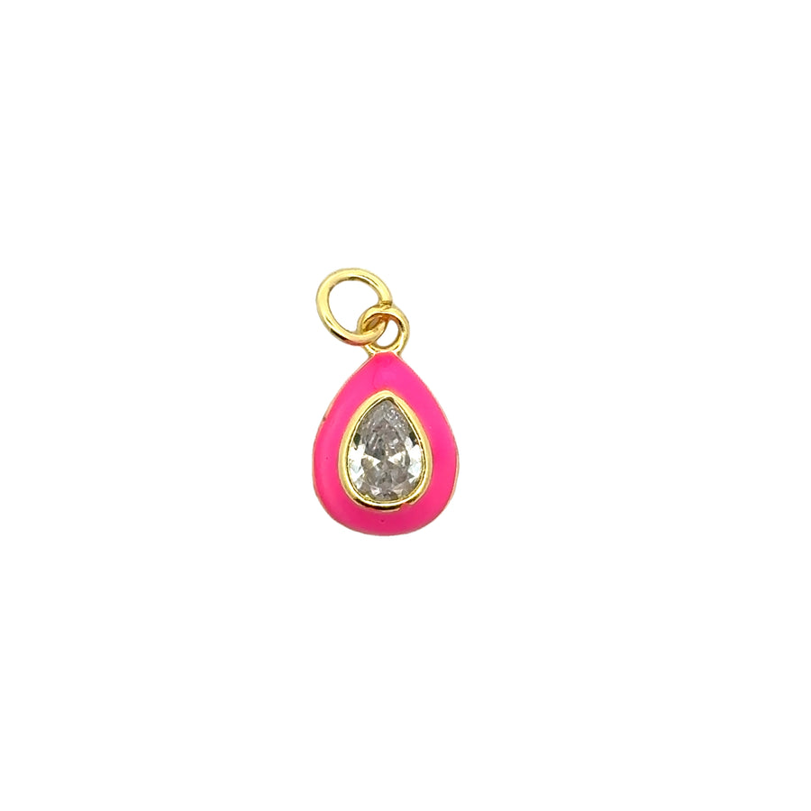 Tear Drop Enamel Charm