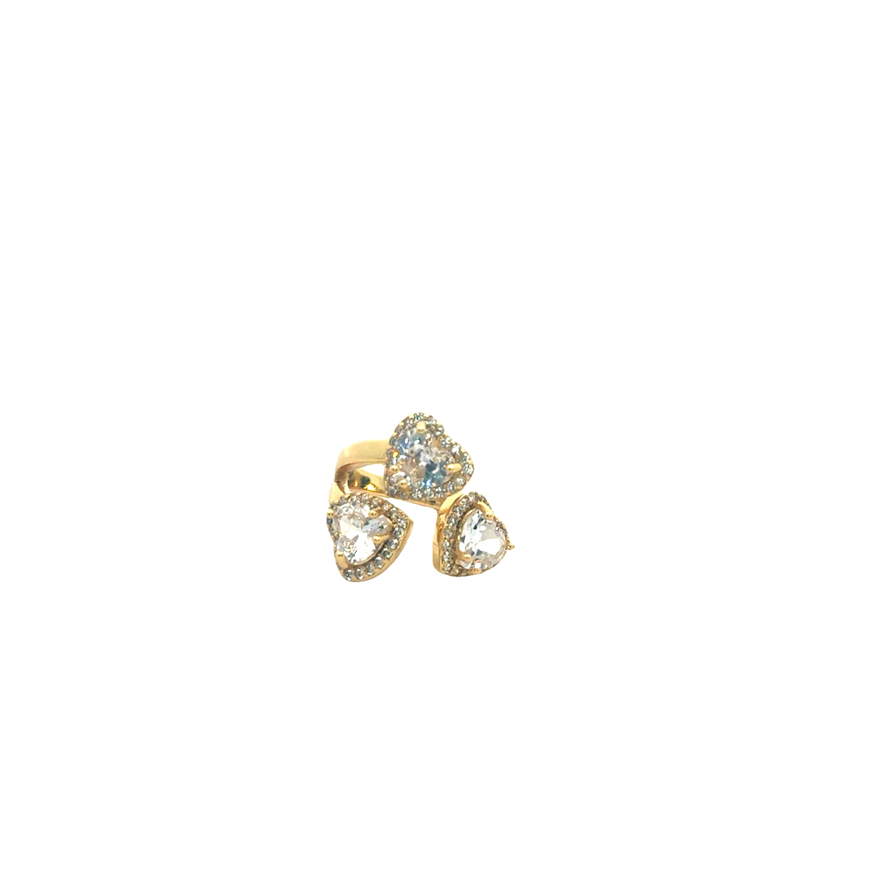 Trio Hearts Rings