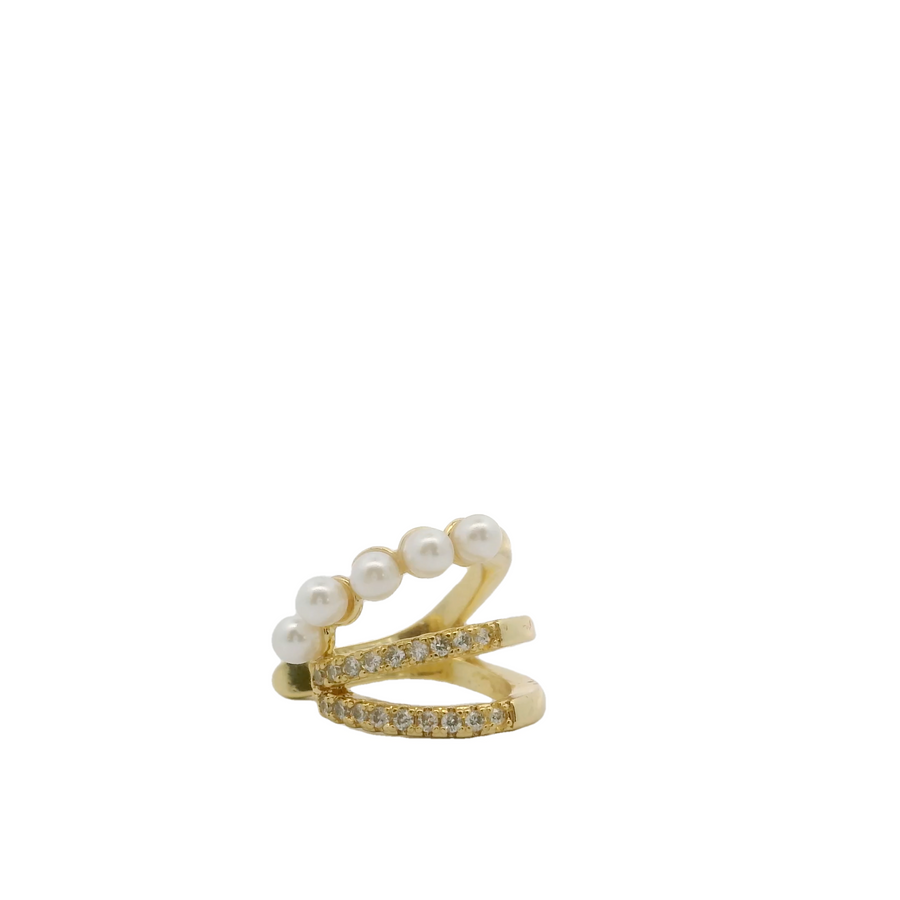 Zirconium Pearl Earcuff