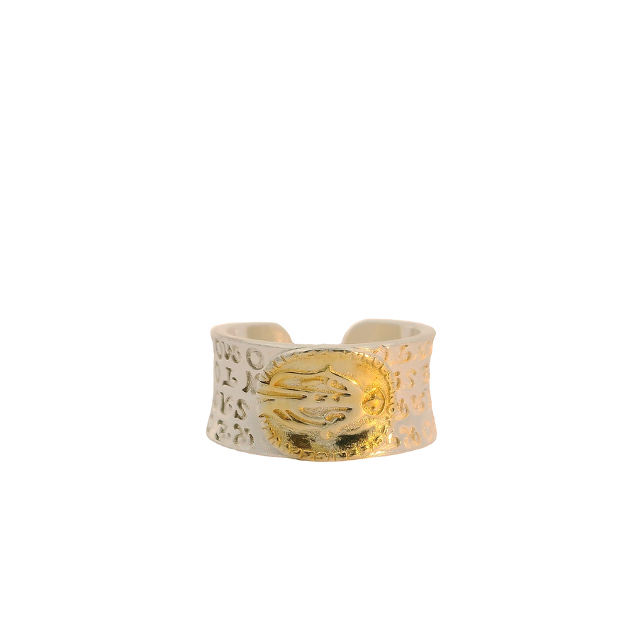 Two Tone Religion Ring