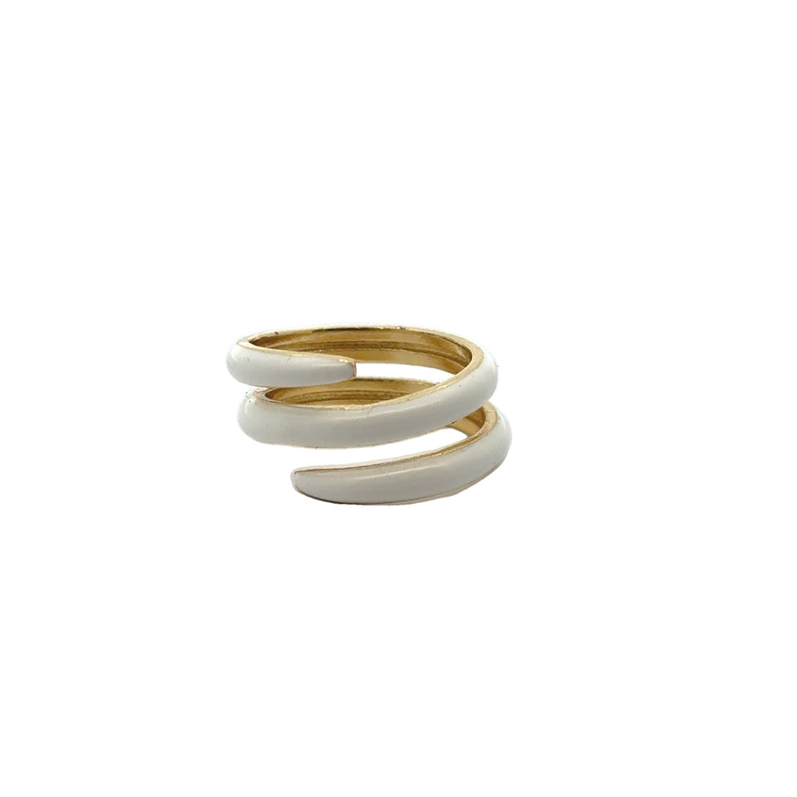 Twisted Enamel Ring