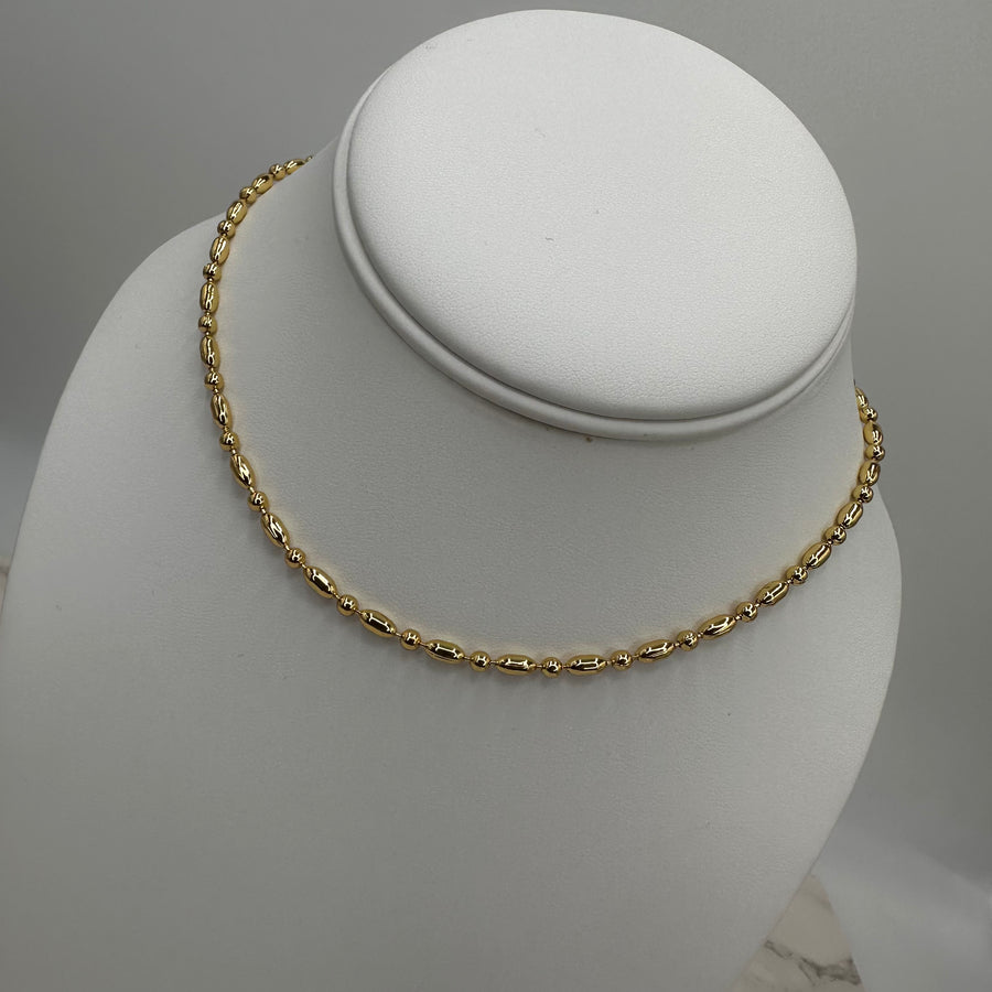 Chunky Mix Tear Chain Necklace