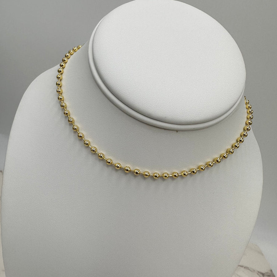 Gold ball Chain Necklace