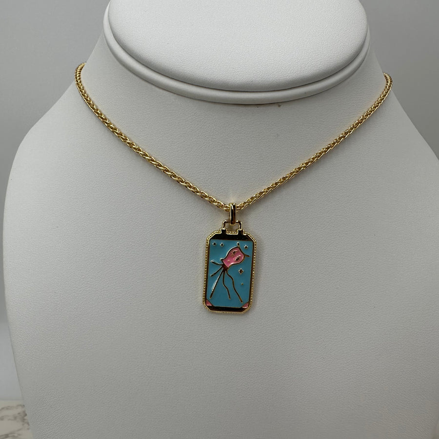 Tarot Enamel Necklace