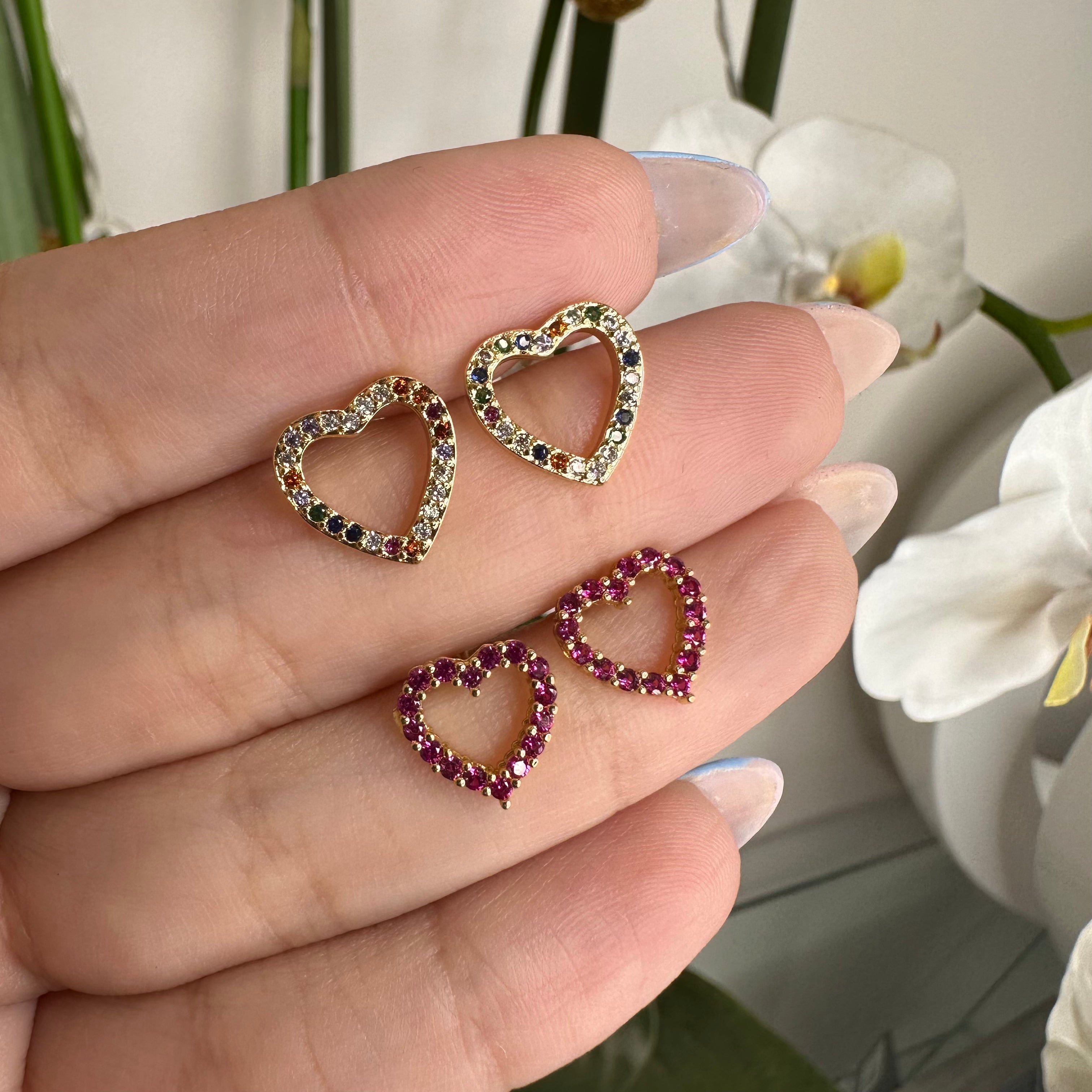 Color Hearts Earrings