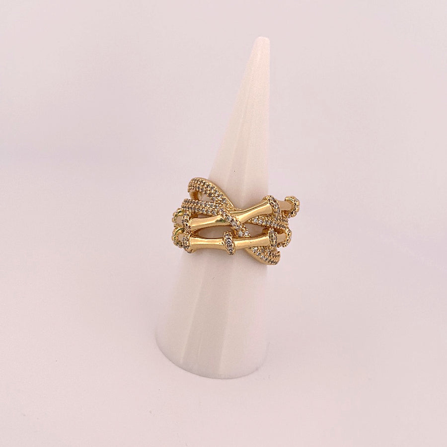 Crystal Wood Ring