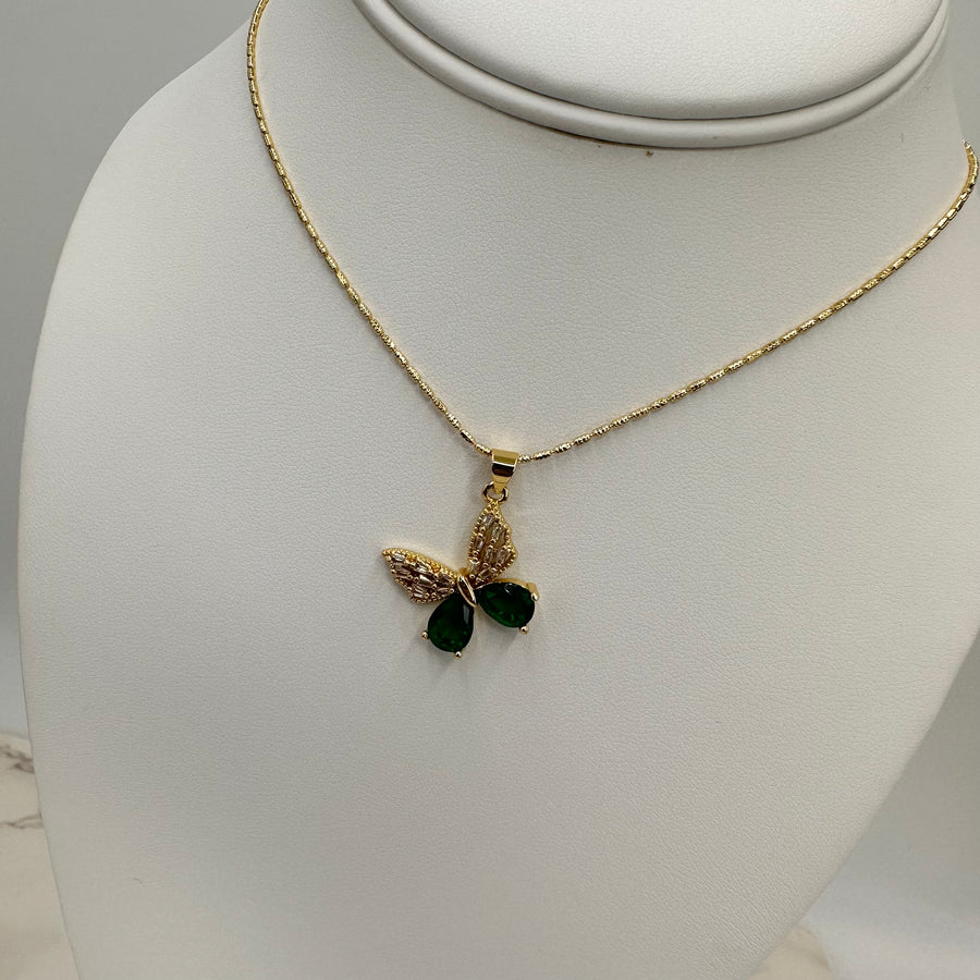 Butterfly Crystal Color Necklace