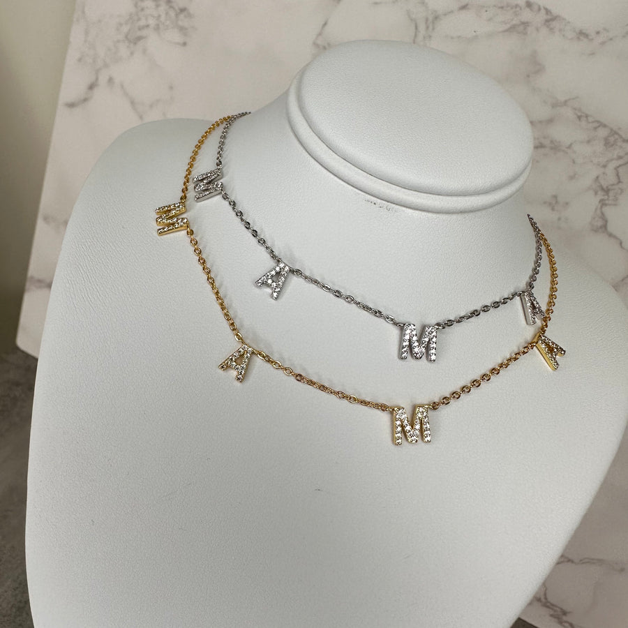 Mama Zirconium Necklace