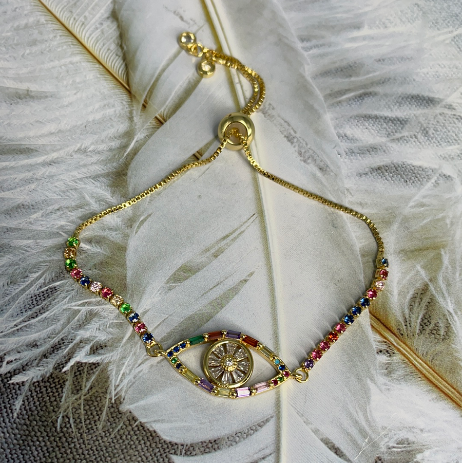 Full Color Evil Eye Bracelet