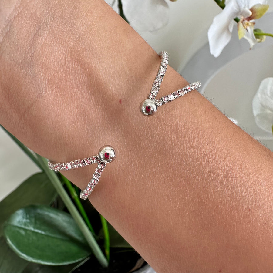 X White Crystal Bracelet