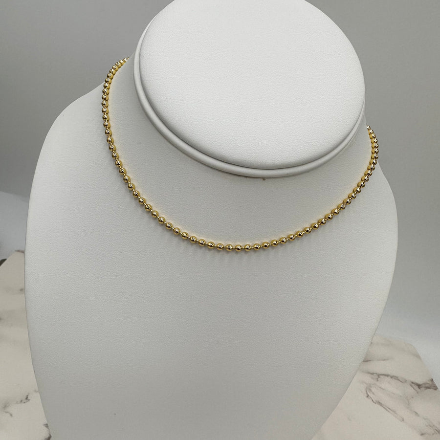 Gold ball Chain Necklace