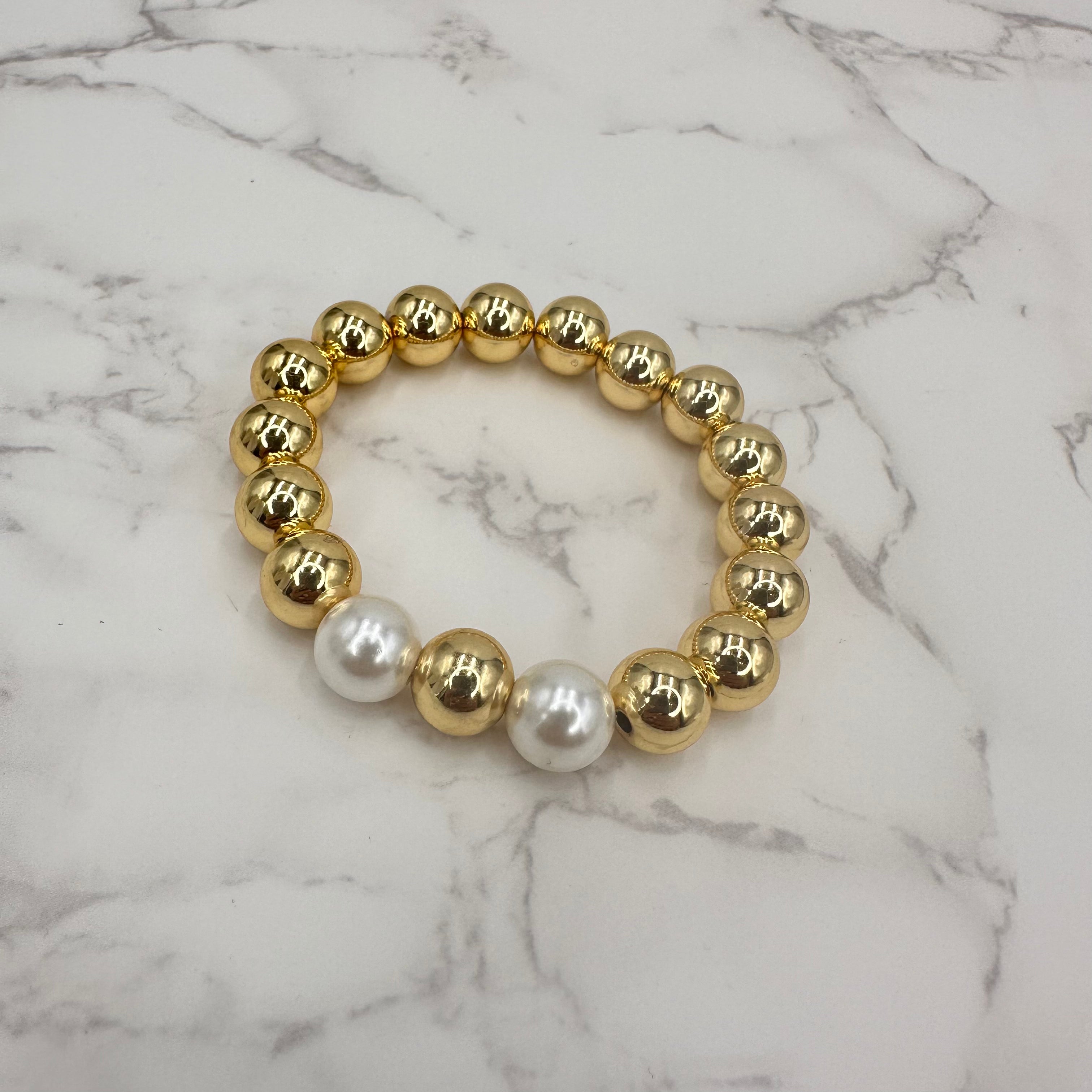 Chunky Beads and Pearls Bracelet