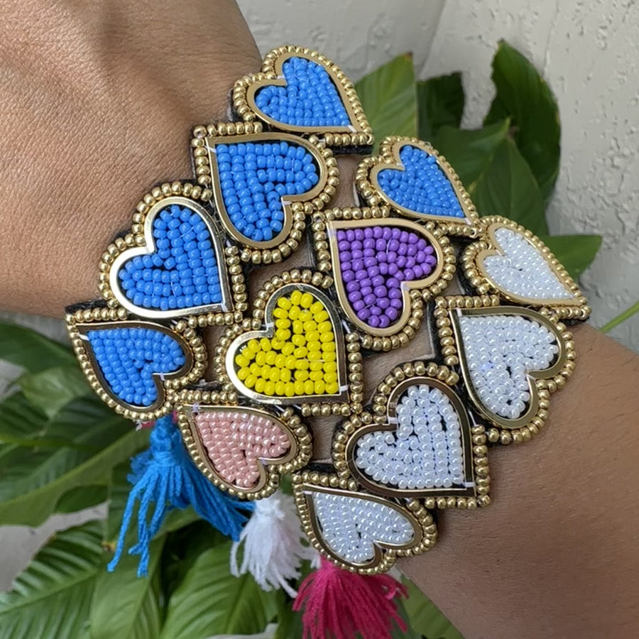 Flashy Hearts Bracelet