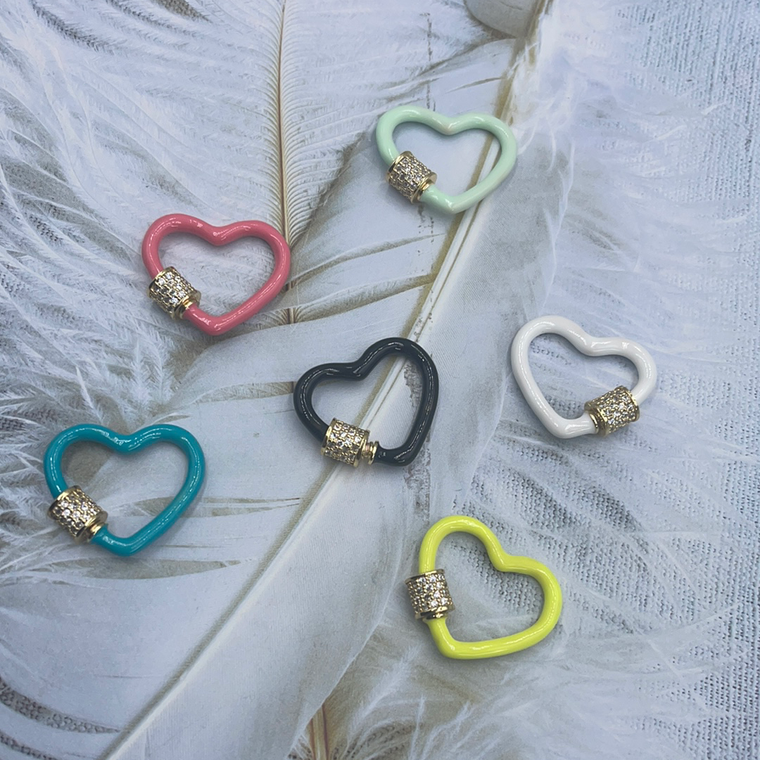 Neon Heart Carabiner