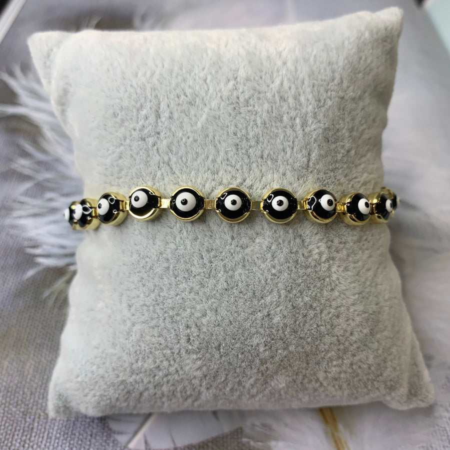 Gold Evil Eye Bracelet