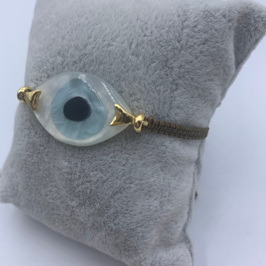 Stone Evil Eye Bracelet