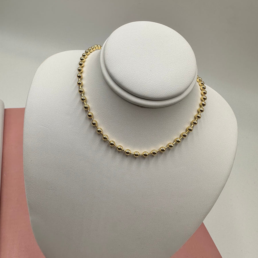 Gold ball Chain Necklace