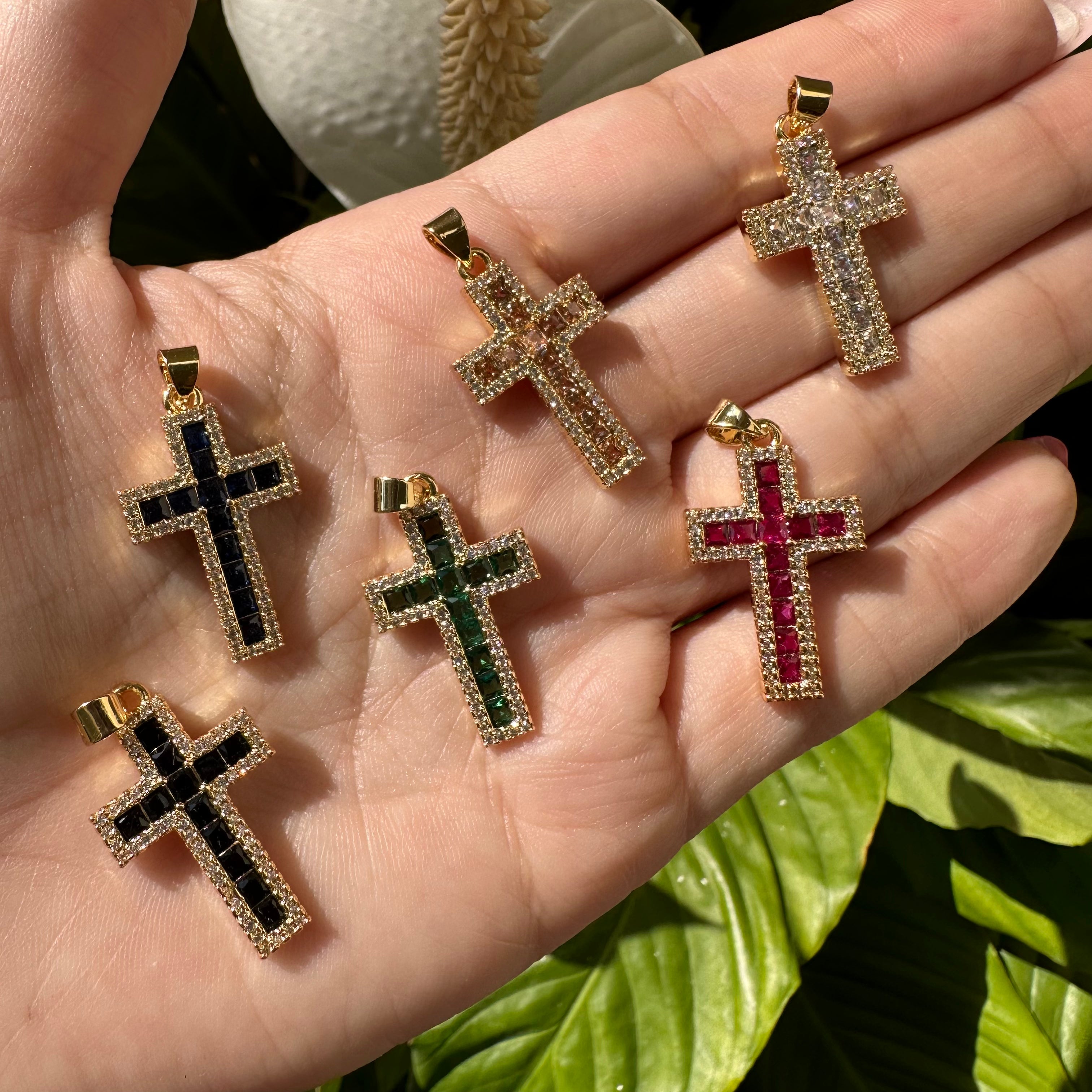 Color Cross Charm