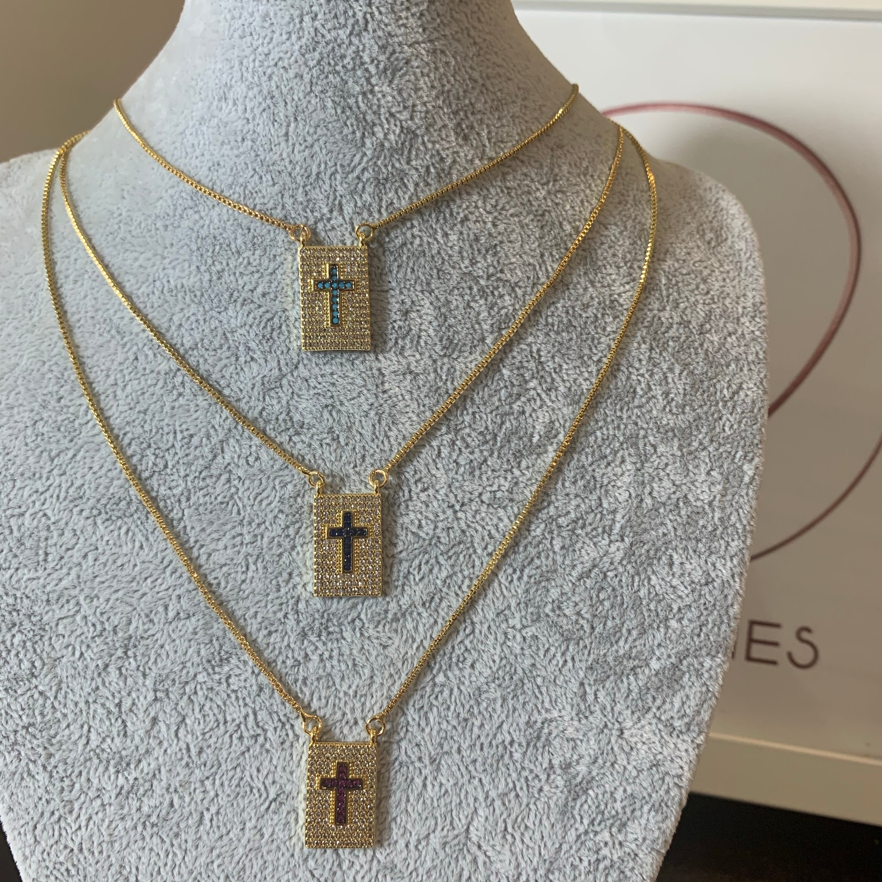 Cross Color Necklace