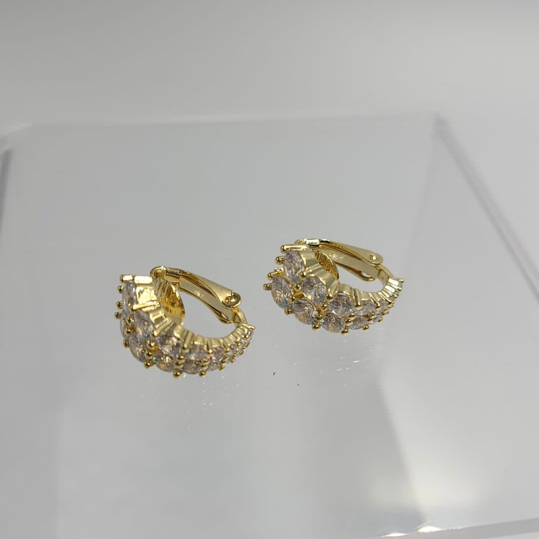 Crystal Clips Earrings