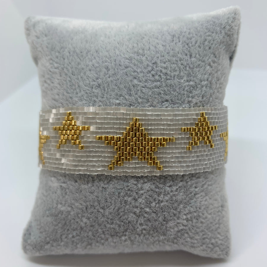 Stars Line Beaded Bracelet