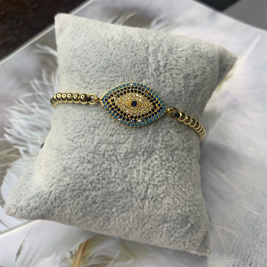 Blue Evil Eye Bracelet