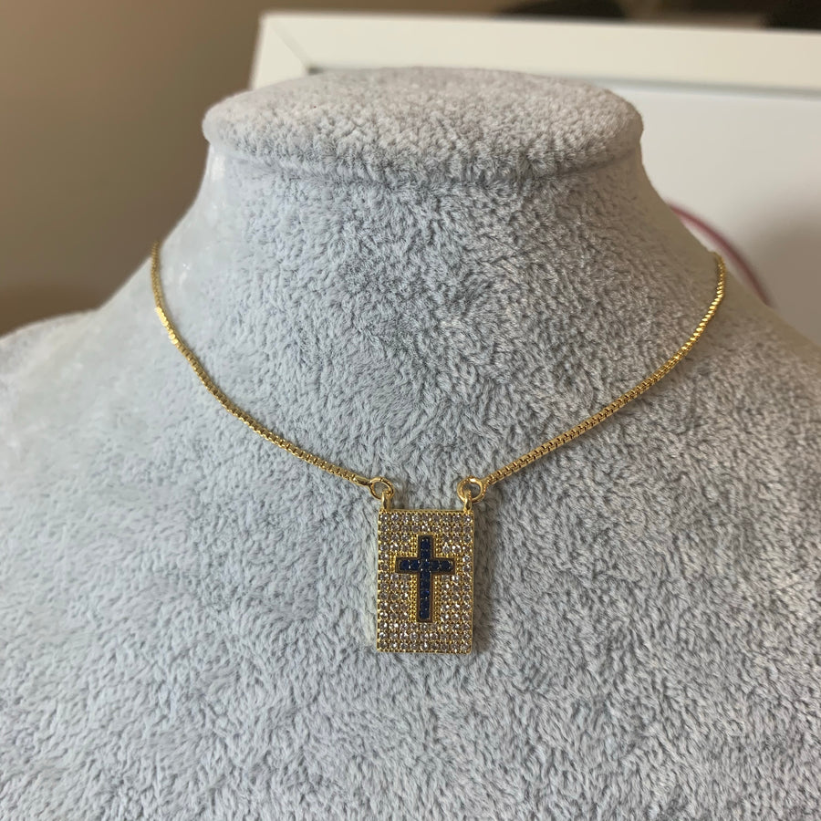 Cross Color Necklace