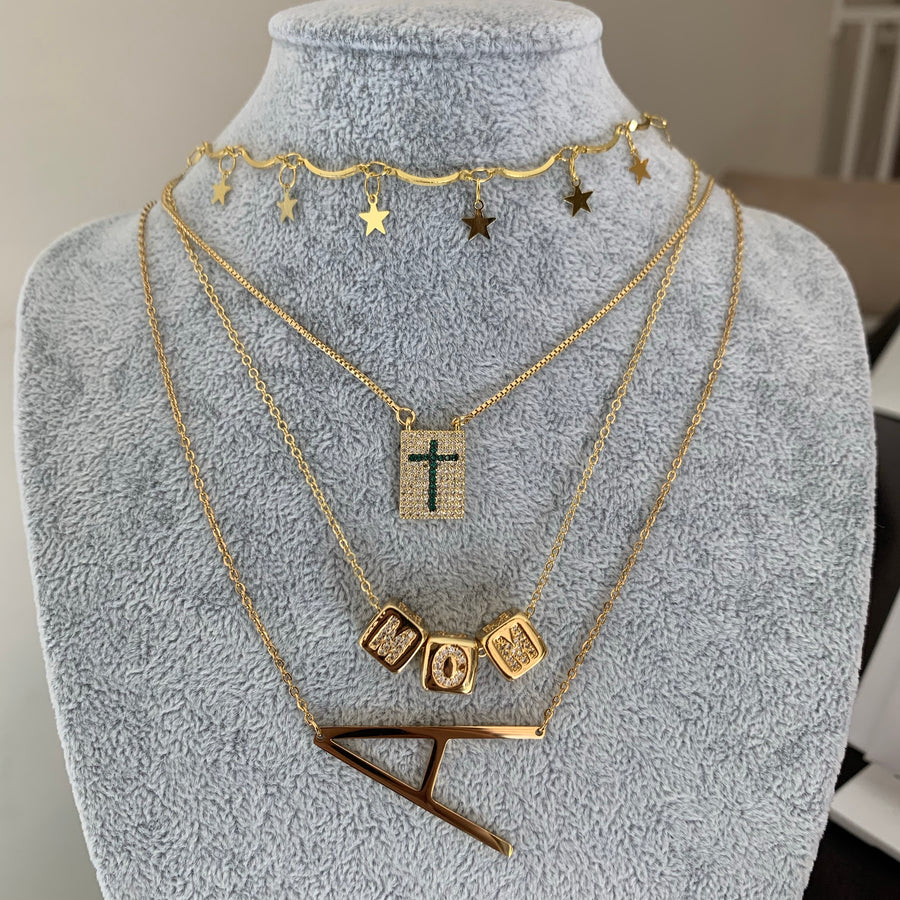 Cross Color Necklace