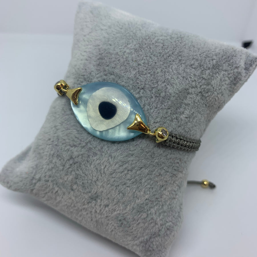 Stone Evil Eye Bracelet