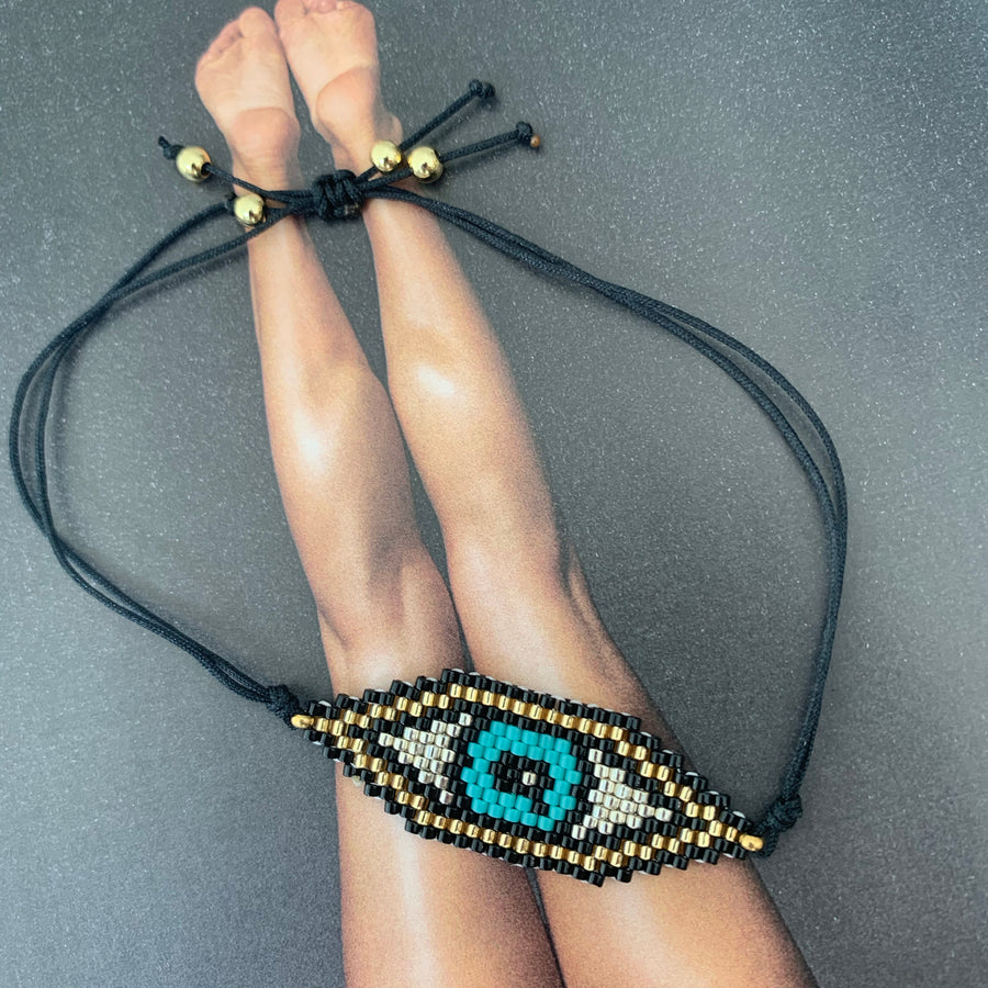 Evil Eye Beaded Bracelet