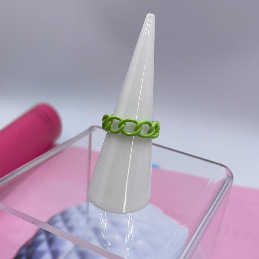 Summer Neon Link Ring