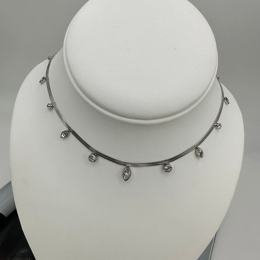 Diamond Snake Necklace