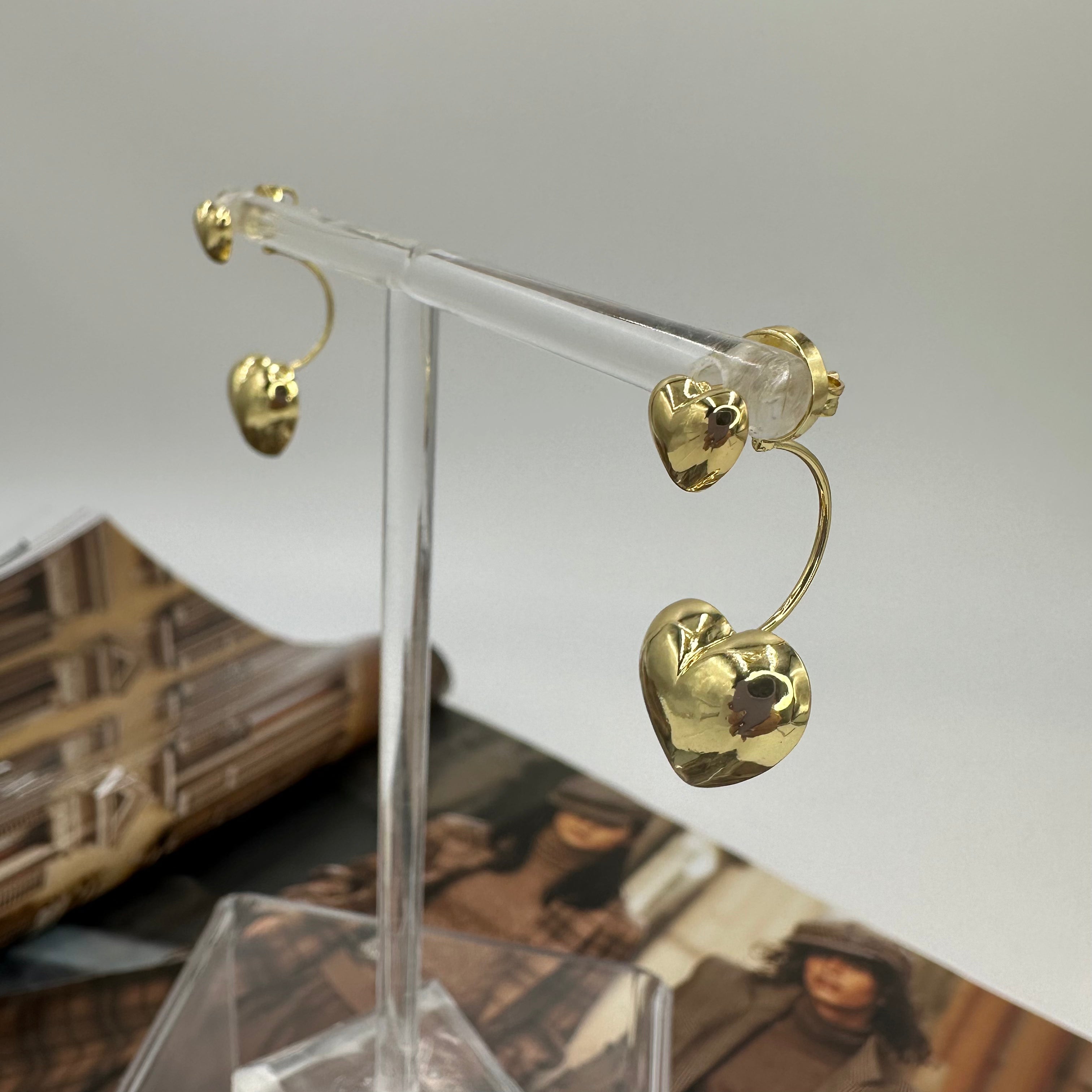 Two Hearts Earrings