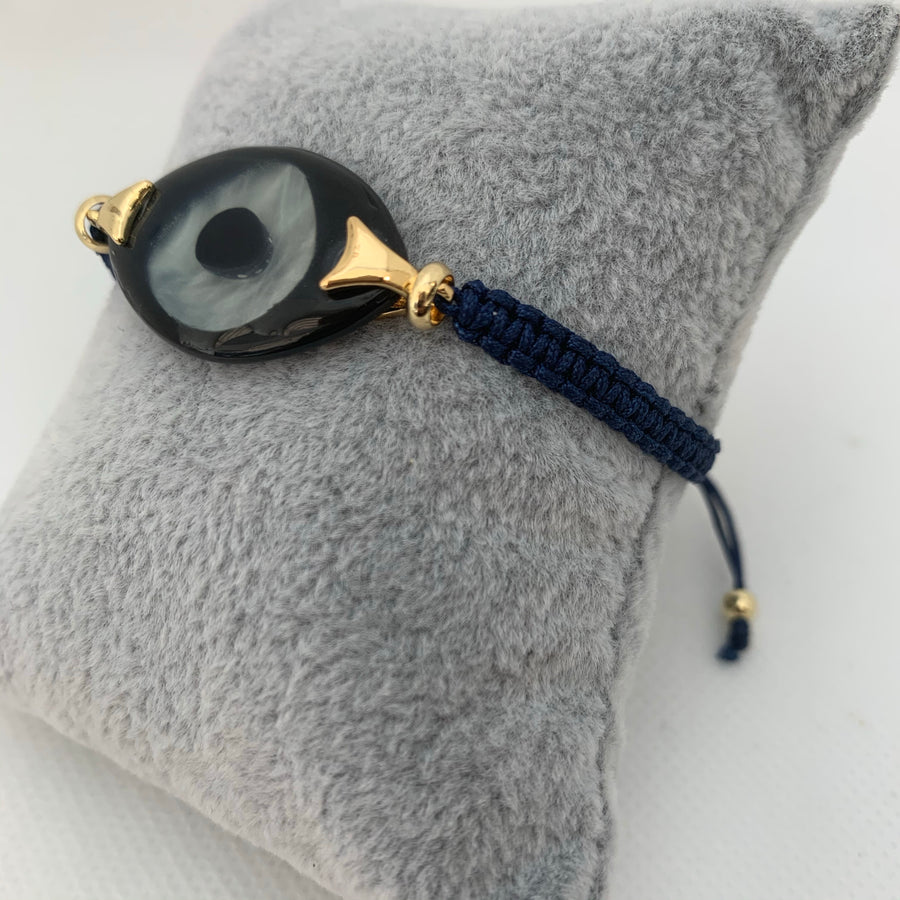 Stone Evil Eye Bracelet