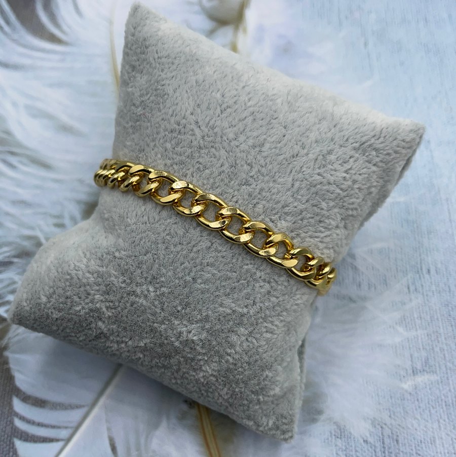 Cuban Chain Gold Bracelet