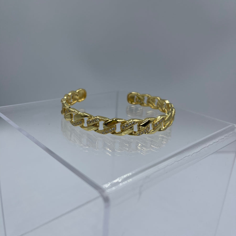 Chain Zirconium Cuff