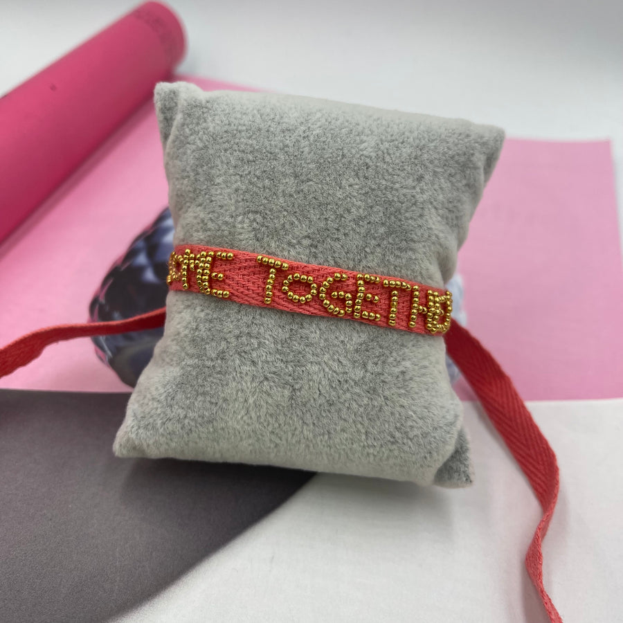 Woven Motivational Bracelet