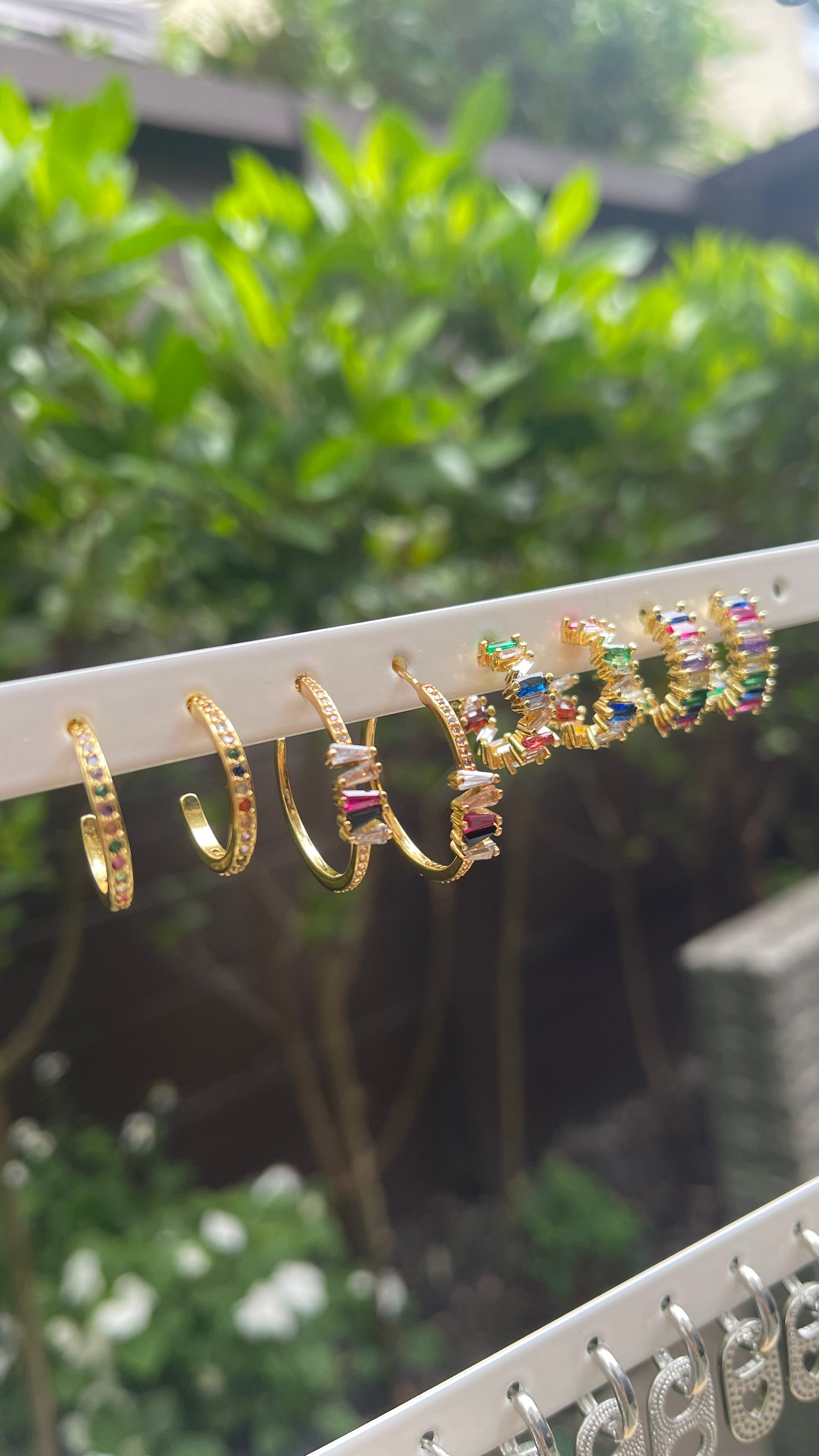 Crystal Colors Hoops