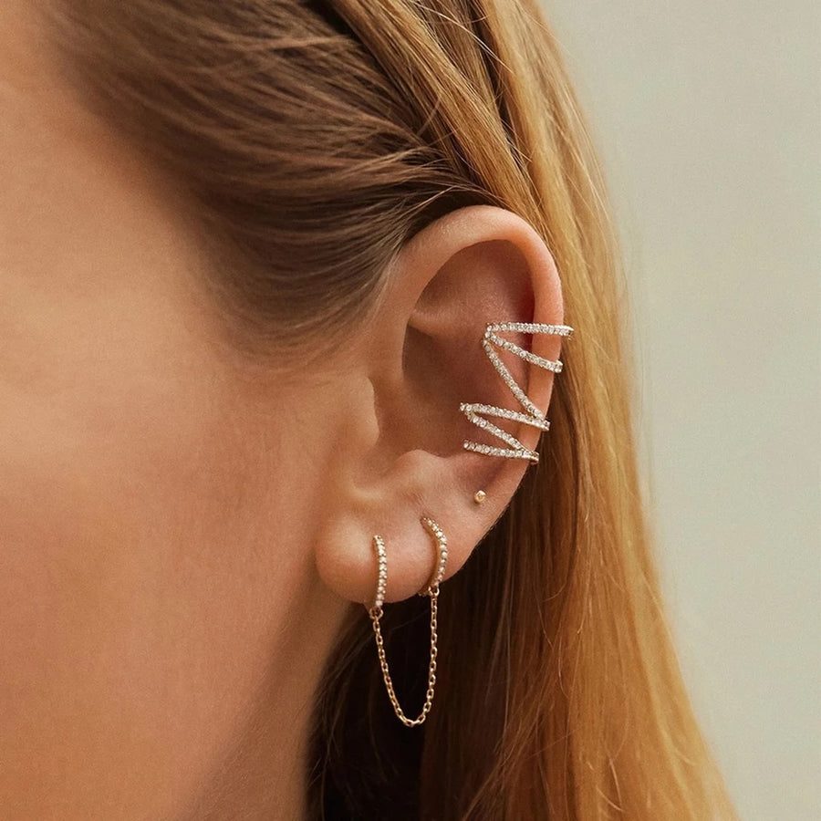 Double Zirconium Hoops