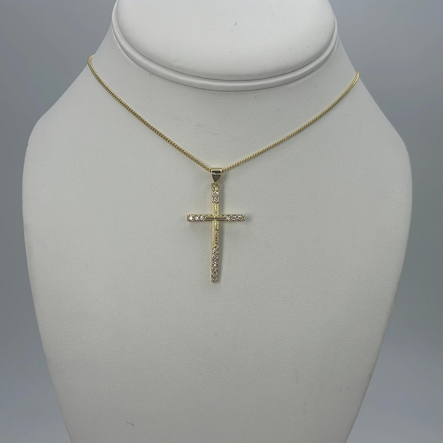 Cross Zirconium Necklace