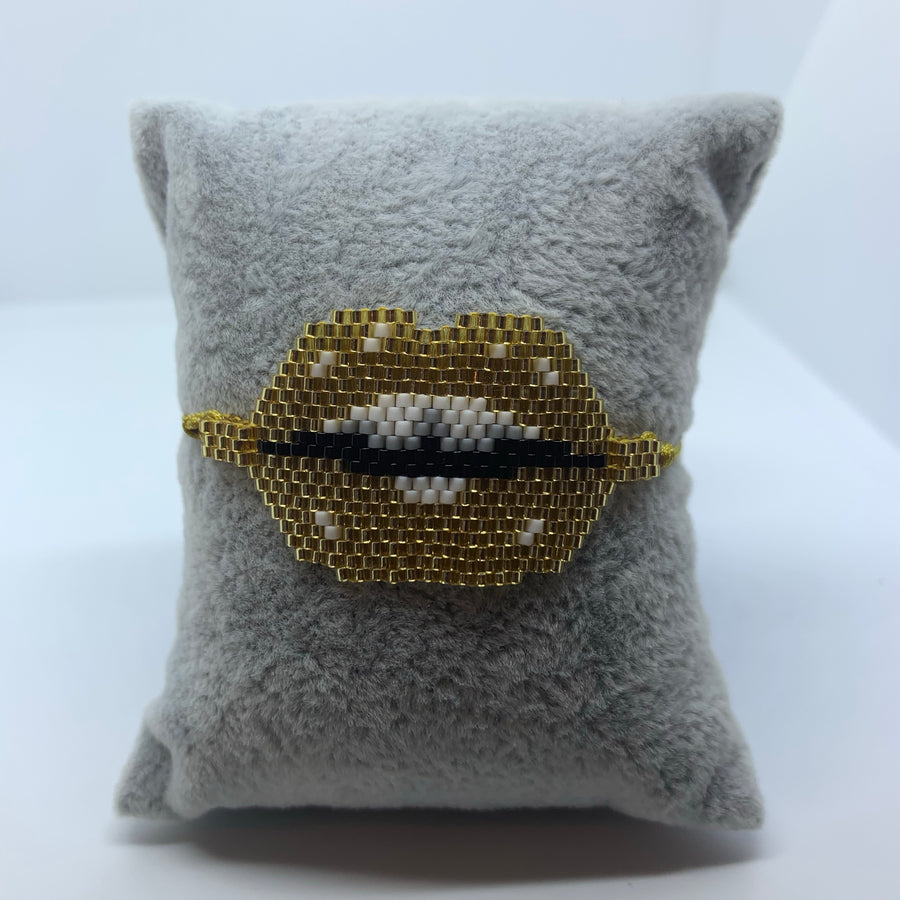 Big Lips Beaded Bracelet