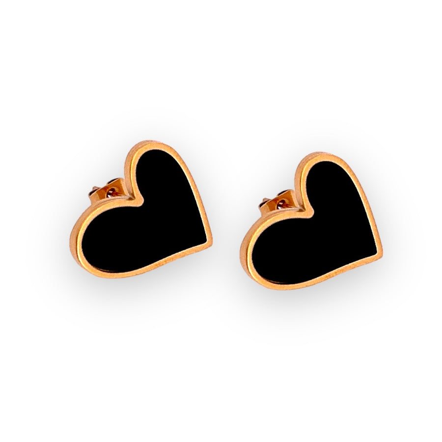 Stone Hearts Earrings