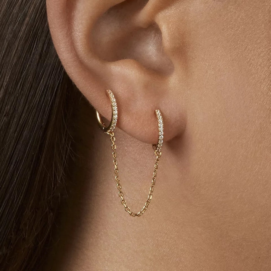 Double Zirconium Hoops