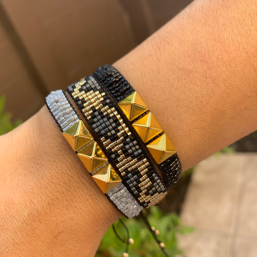 Animal Print Beaded Bracelet