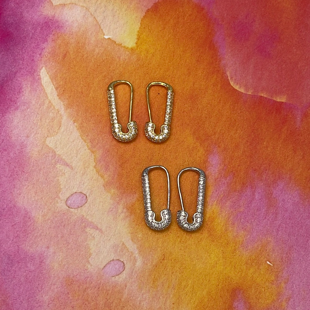 Mini Zirconium Clip Hoops