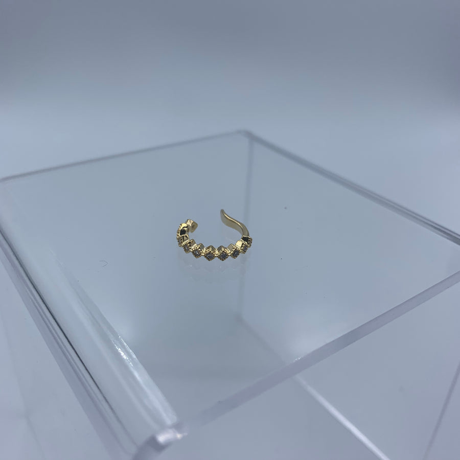 Gold Zirconium Earcuff