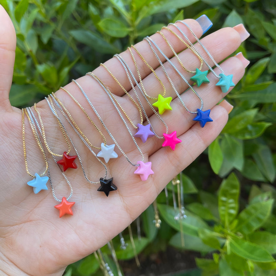 Cute Color Star Necklace